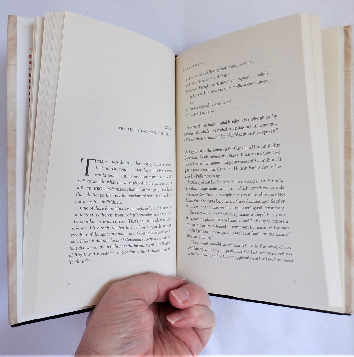 SHAKE DOWN, How Our Government is Undermining Democracy in the Name of Human Rights, Ezra Levant (1st Ed. SIGNED)