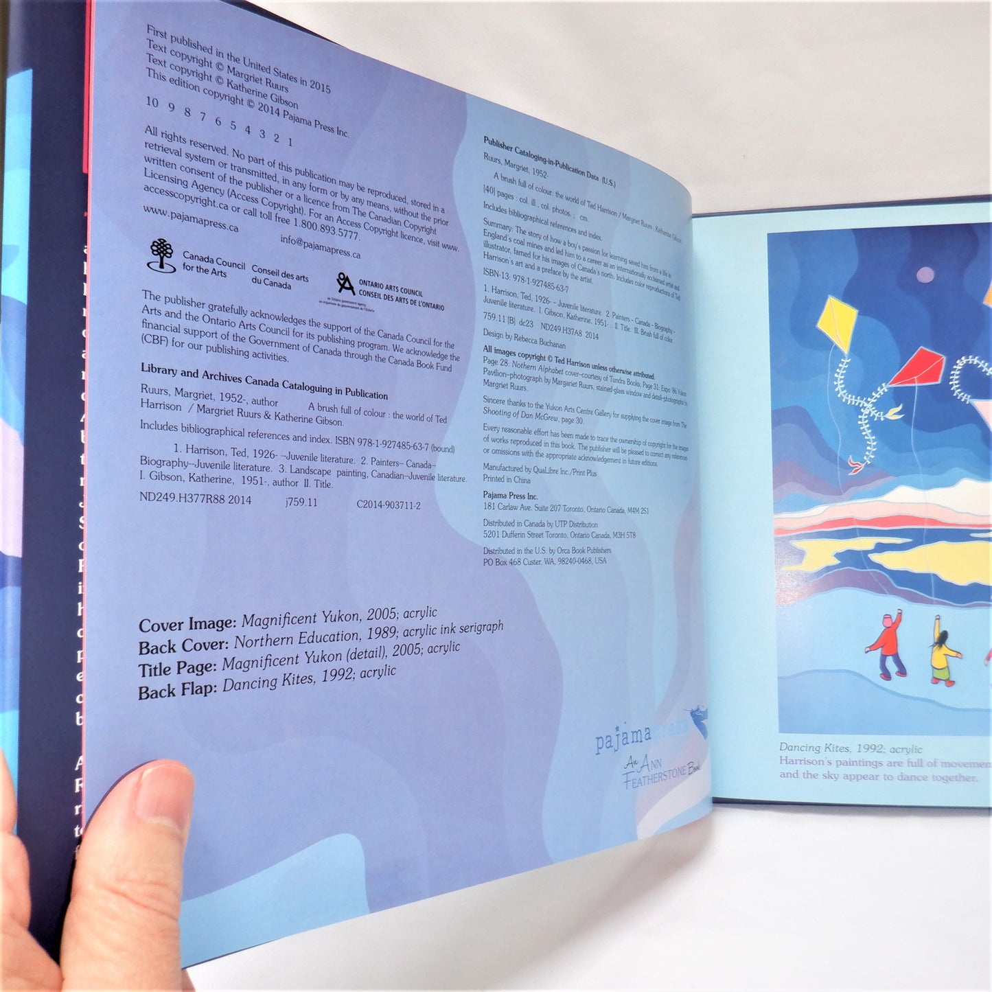 A BRUSH FULL OF COLOUR…The World of Ted Harrison, by Margriet Ruurs & Katherine Gibson (1st Ed. SIGNED)