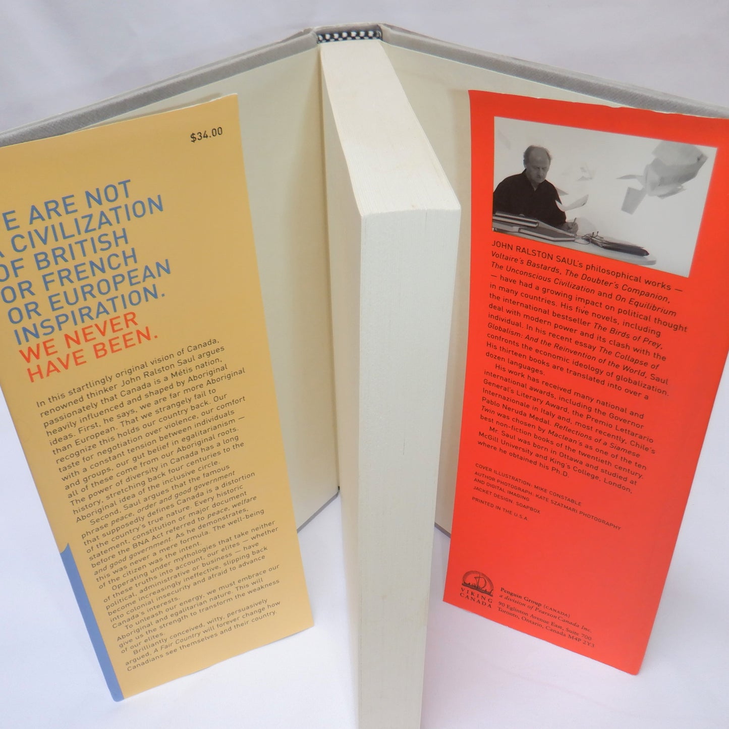 A FAIR COUNTRY: Telling Truths about Canada, by John Ralston Saul (1st Ed. SIGNED)
