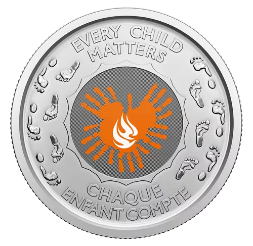 2022 Truth And Reconciliation Keepsake, A Wearable-Coin Designed by First Nations, Métis, and Inuit Communities