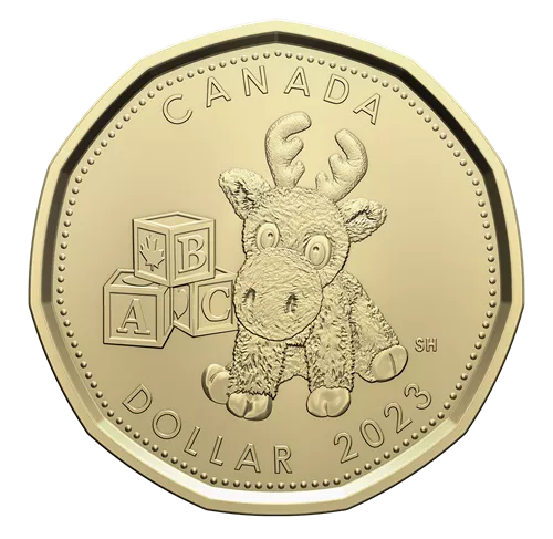BABY BORN IN 2023! Royal Canadian Mint Greeting Card & 5-Coin Gift Set