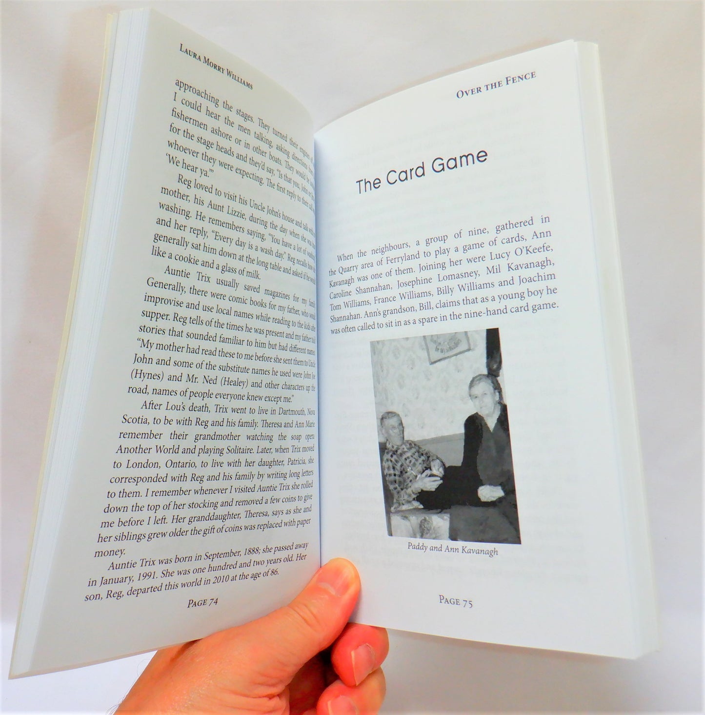 OVER THE FENCE, Stories from Outport Newfoundland, by Laura Morry Williams (1st Ed. SIGNED)