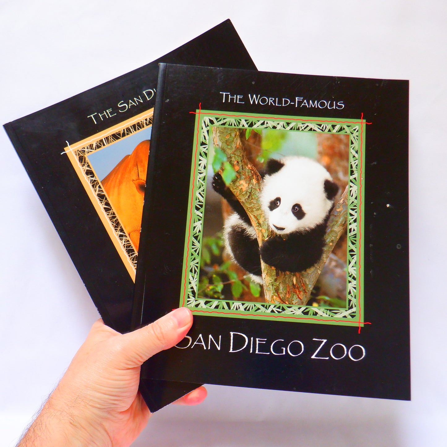 THE WORLD FAMOUS SAN DIEGO ZOO, and THE SAN DIEGO WILD ANIMAL PARK, Tourist Souvenir Guides, 2000 (A Paul's 2-Pack Special)