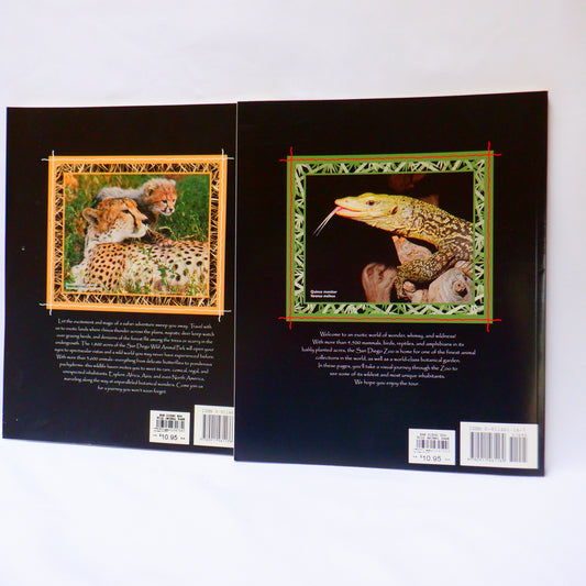 THE WORLD FAMOUS SAN DIEGO ZOO, and THE SAN DIEGO WILD ANIMAL PARK, Tourist Souvenir Guides, 2000 (A Paul's 2-Pack Special)