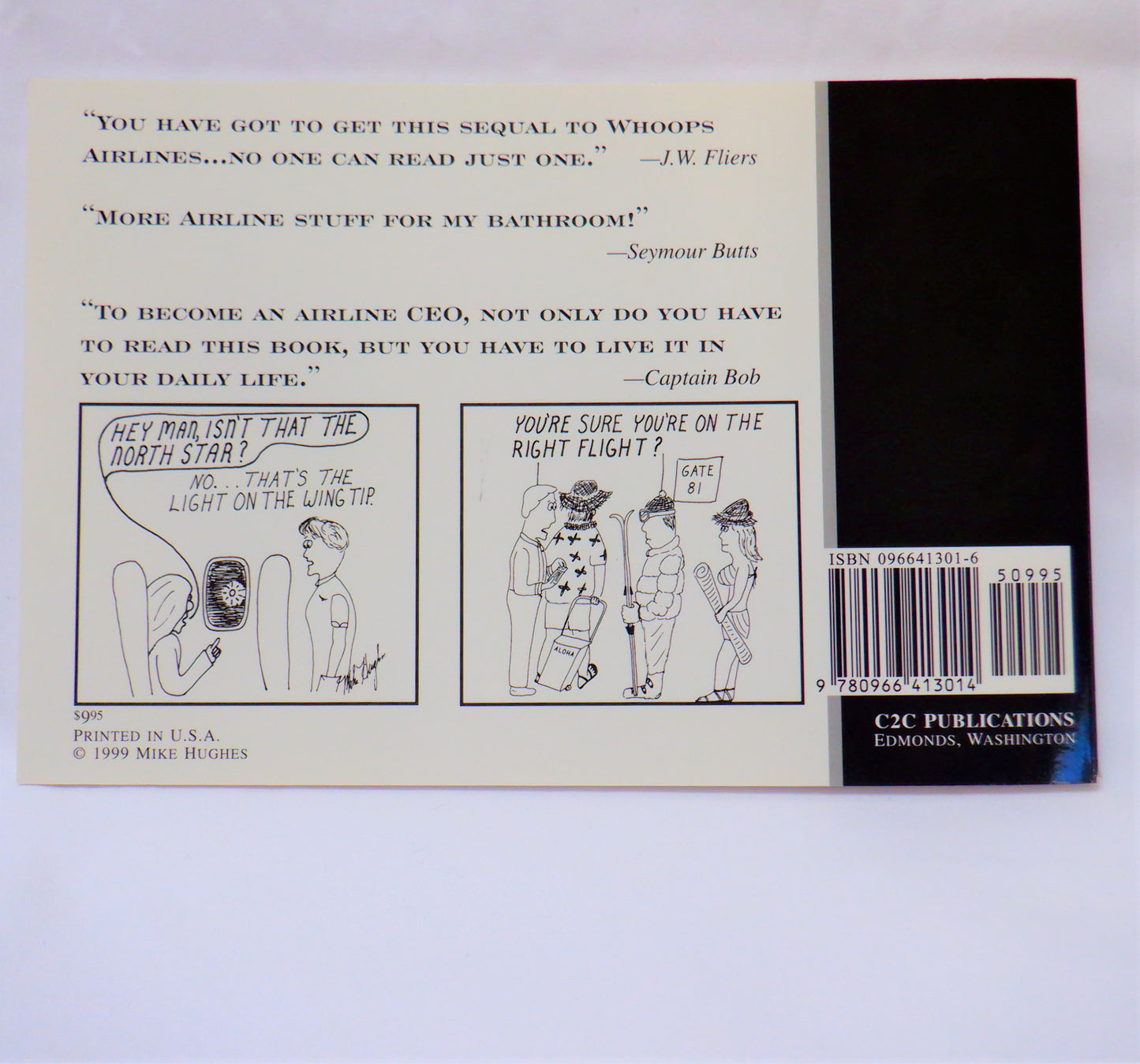 Whoops Airlines 1998 & Whoops More Fowl Weather 1999, RARE PAIR OF SIGNED BOOKS by Mike Hughes (1st Ed. SIGNED)