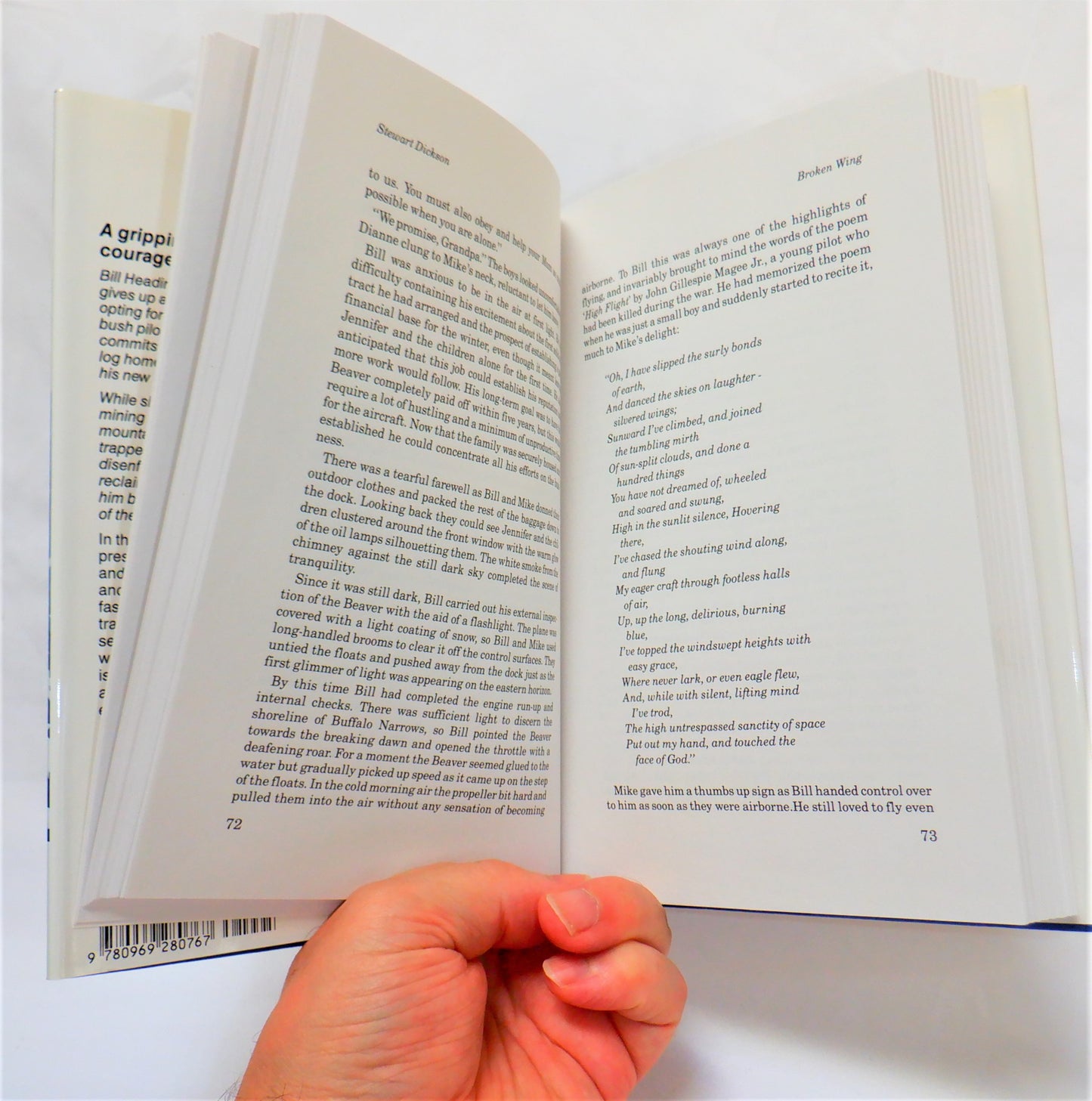 BROKEN WING, A Tale of Courage and Survival by Stewart Dickson (RARE: 1st Ed. SIGNED)