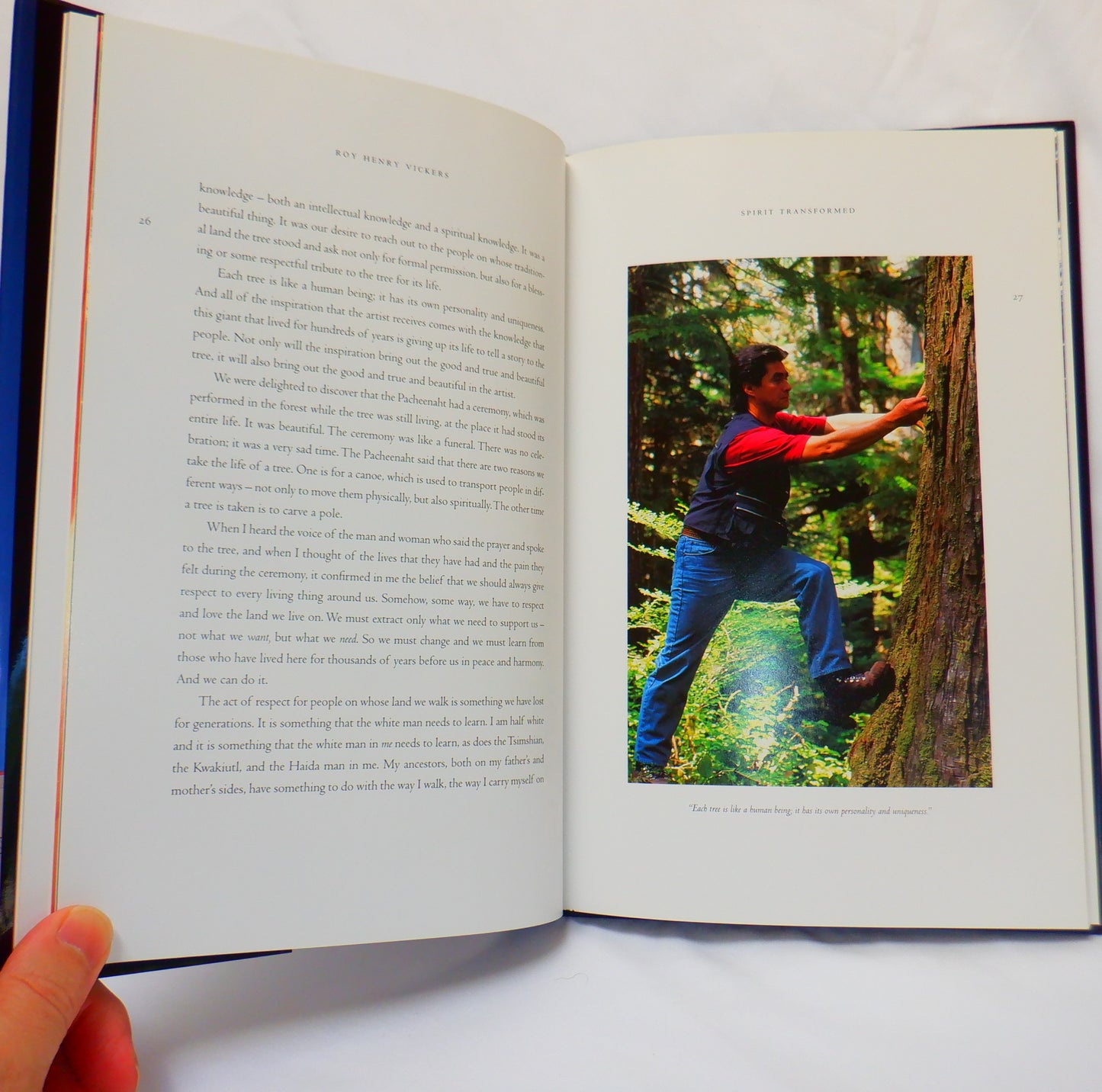 SPIRIT TRANSFORMED, A Journey From Tree To Totem, by Roy Henry Vickers (1st Ed. SIGNED)