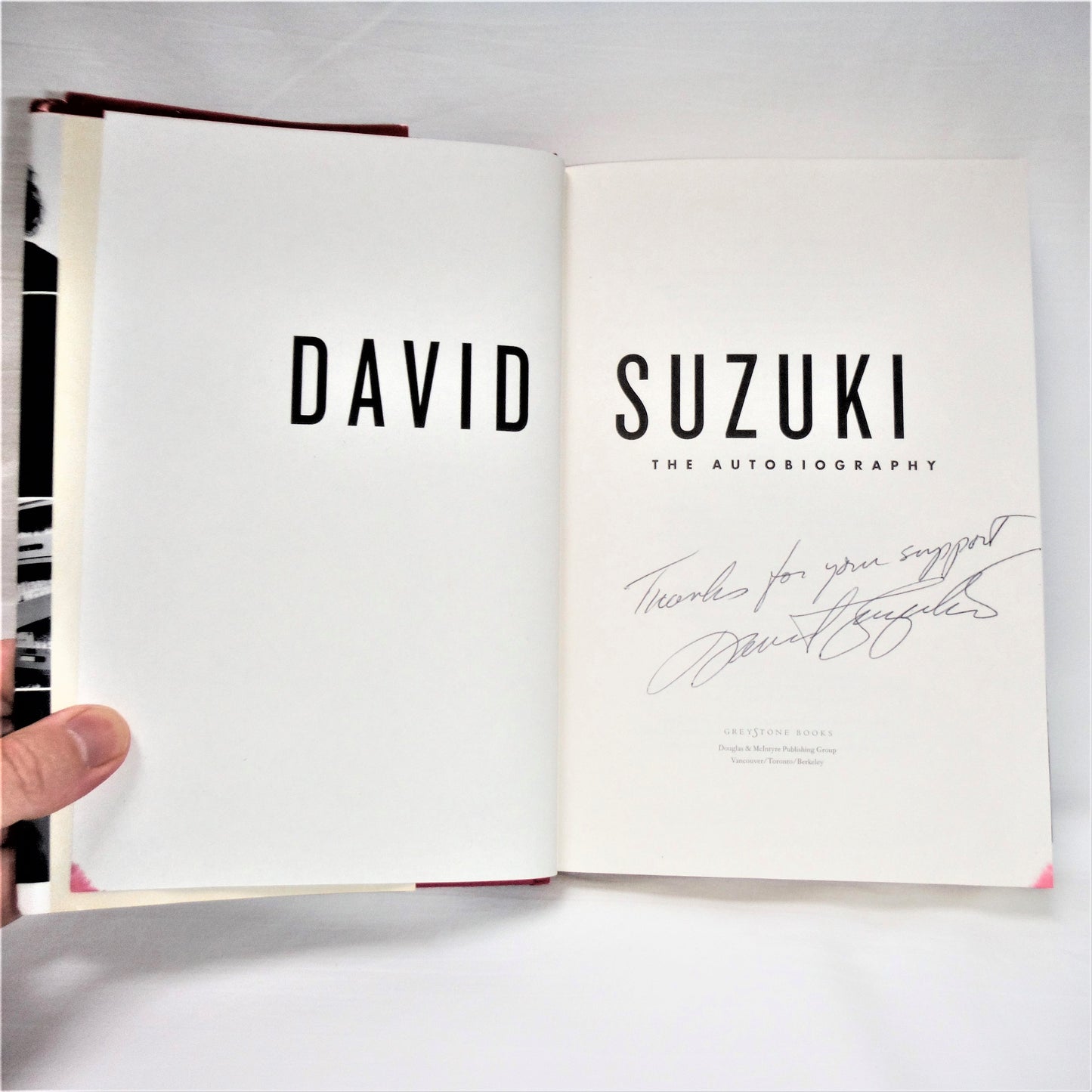 DAVID SUZUKI, The Autobiography by David Suzuki (1st Ed. SIGNED)
