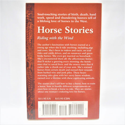 HORSE STORIES, Riding with the Wind, Short Stories by Gayle Bunney (1998 1st Ed.)