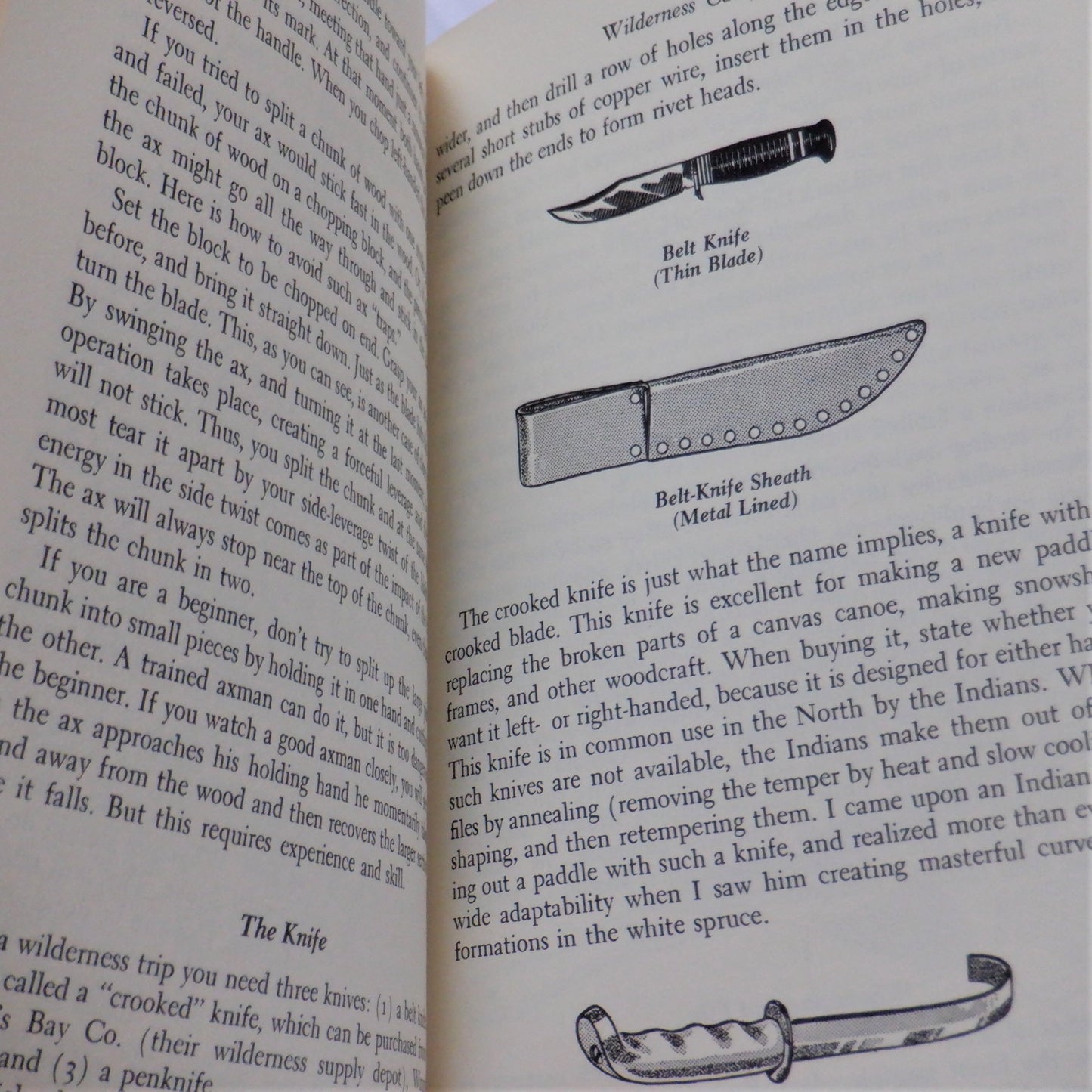 THE NEW WAY OF THE WILDERNESS, How to survive in, live in, and enjoy the woods of North America, by Calvin Rutstrum, 1973