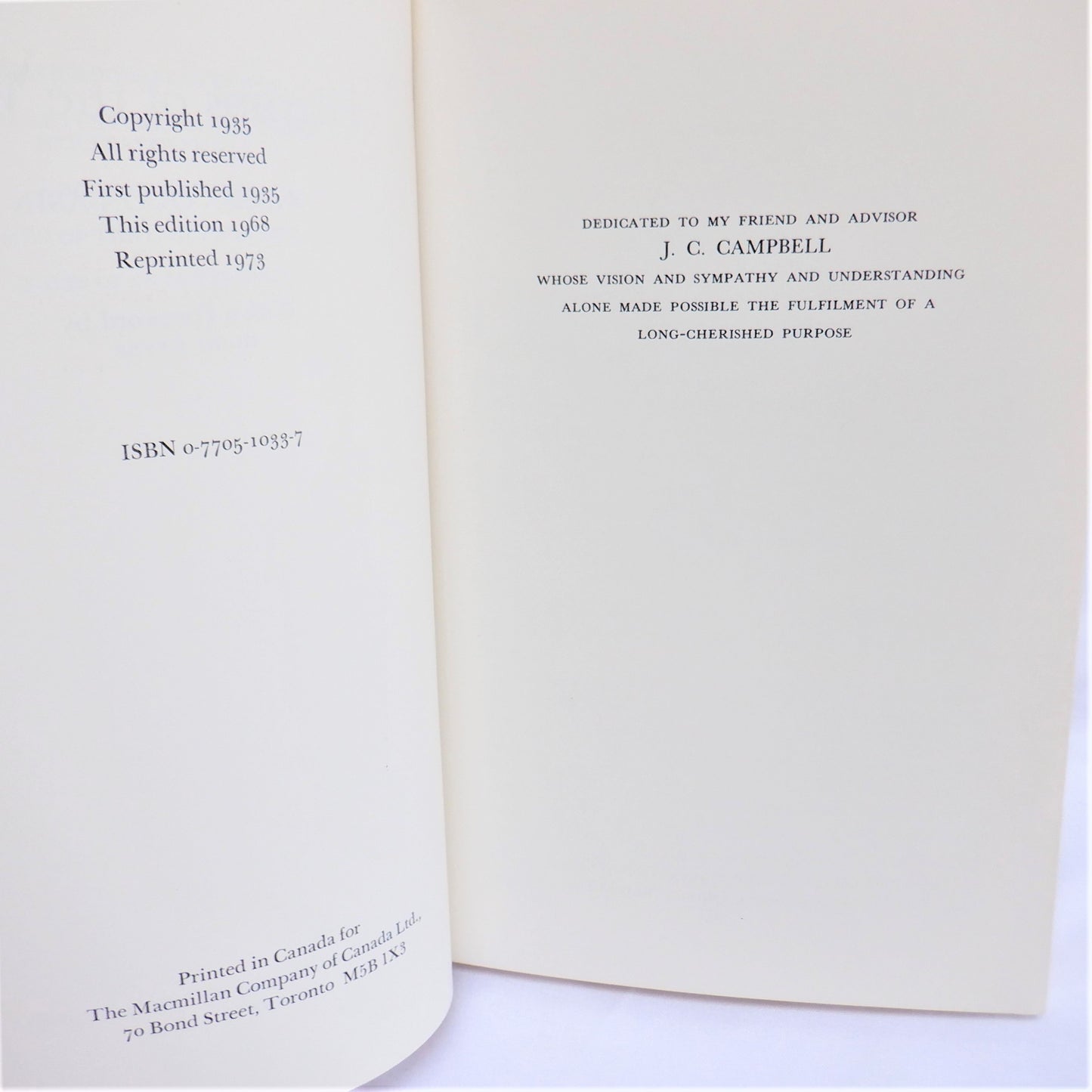 GREY OWL, PILGRIMS OF THE WILD: His Classic Autobiography, by Archie Belaney, 1973