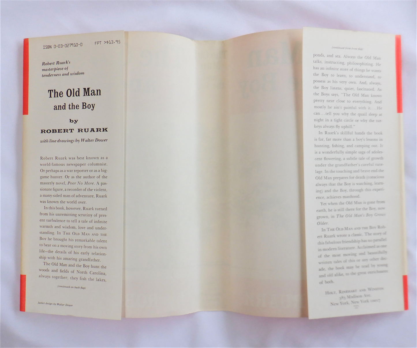 THE OLD MAN AND THE BOY, by Robert Ruark (RARE Holt Rinehart 1st Hardcover Edition 1957)