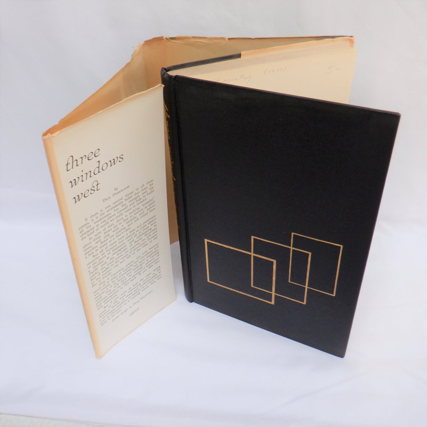THREE WINDOWS WEST, Poetry by Dick Diespecker (1956 1st Ed.)