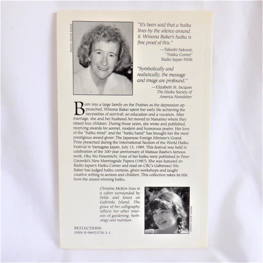 MOSS-HUNG TREES, HAIKU OF THE WEST COAST, by Winona Baker (1st Ed. SIGNED)