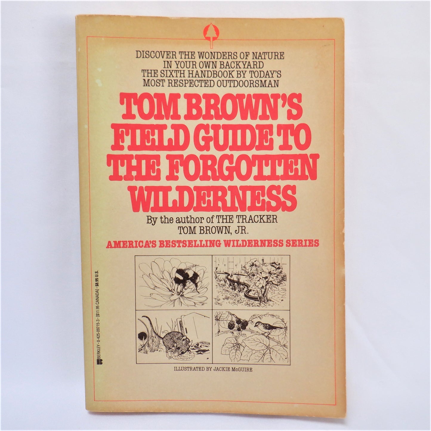 TOM BROWN'S FIELD GUIDE TO THE FORGOTTEN WILDERNESS, by Tom Brown Jr. (1987 1st Ed.)