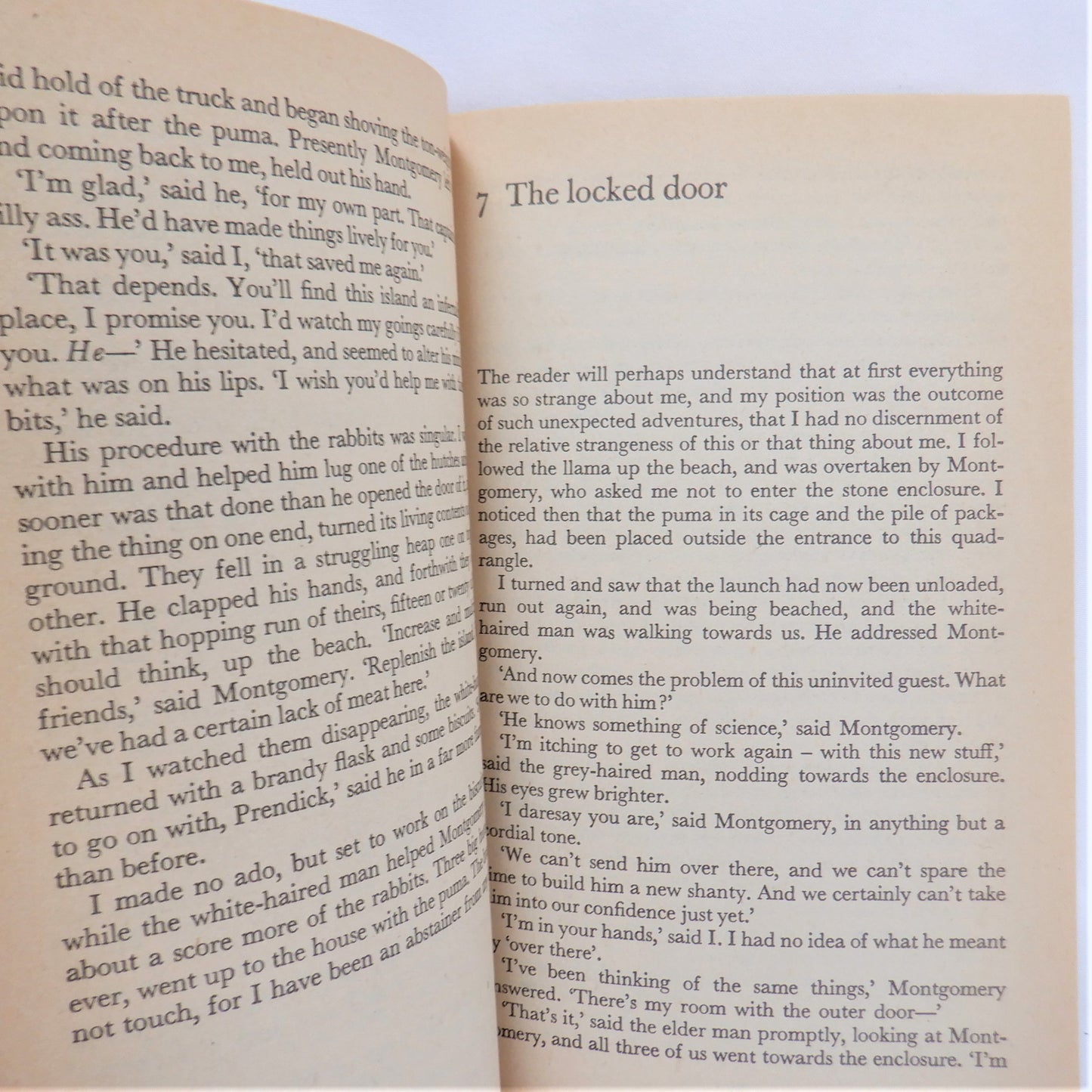THE ISLAND OF DOCTOR MOREAU, A Novel by H.G. Wells, 1975