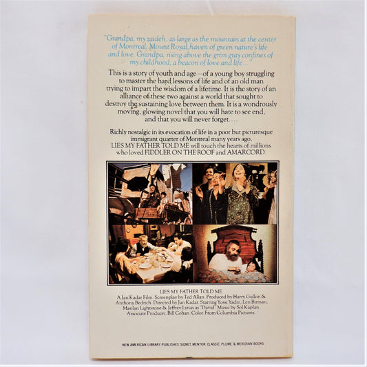 LIES MY FATHER TOLD ME, by Norman Allan (1975 1st Ed. Paperback)