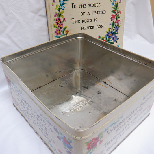 Antique Tin Container by the Famous CARR'S OF CARLISLE LTD. of ENGLAND: 'TAPESTRY'
