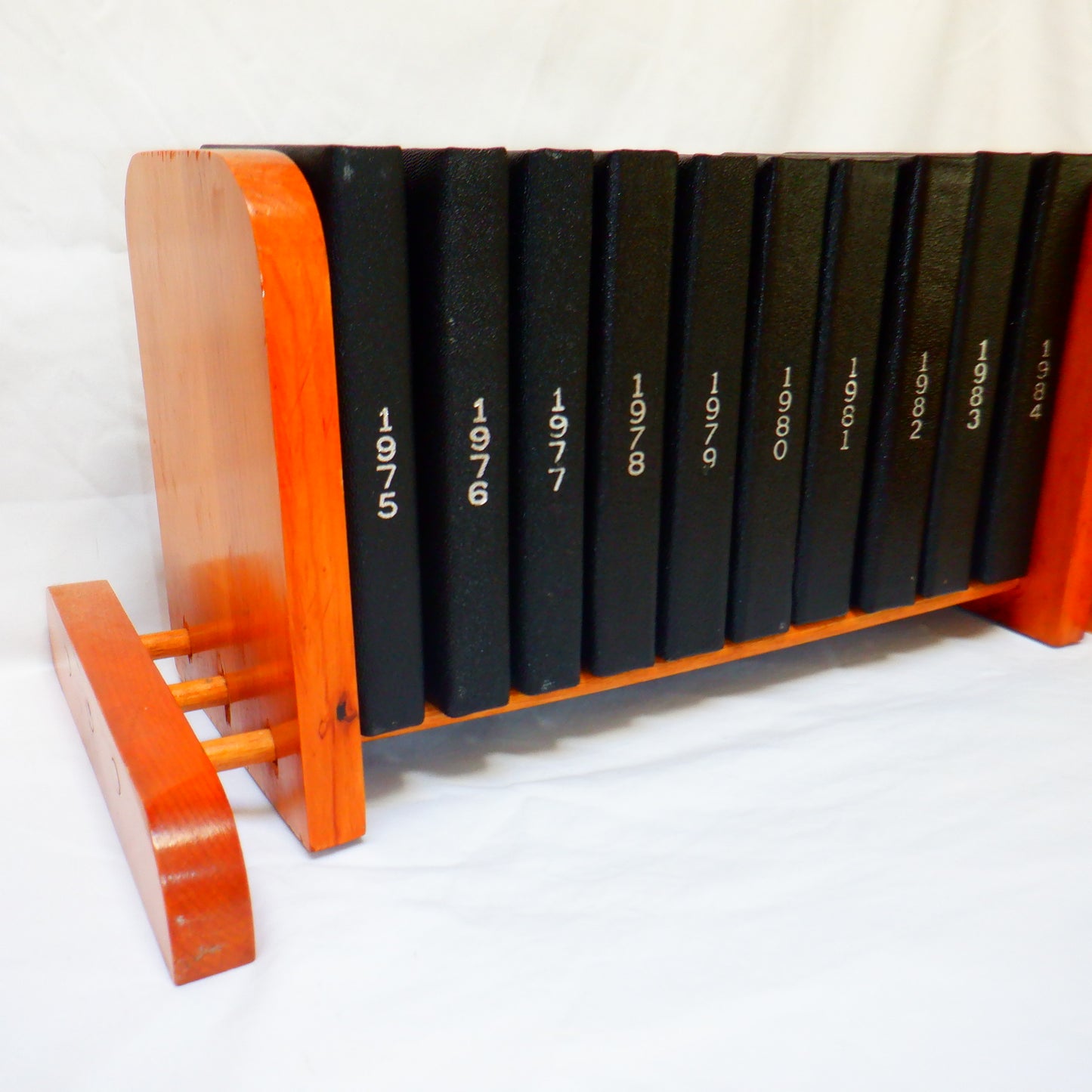 Instant 10-Year CANADIAN DOUBLE DOLLAR SILVER COIN COLLECTION 1975-1984, with BONUS Free Vintage Wood Stand!