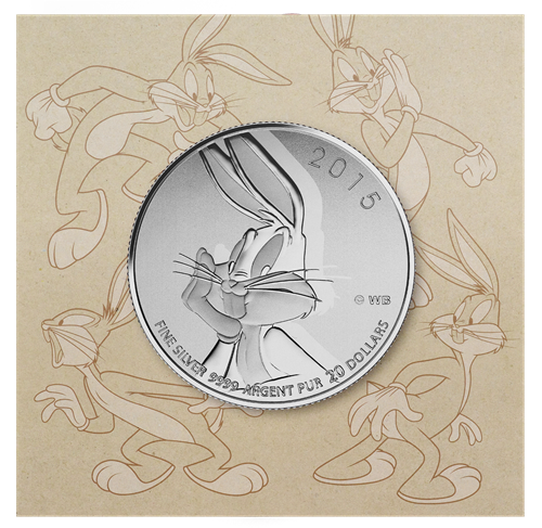 2015 $20 for $20 Pure Silver Coin: CANADA BUGS BUNNY