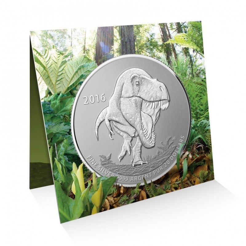 2016 $20 for $20 Pure Silver Coin: CANADA T-REX!