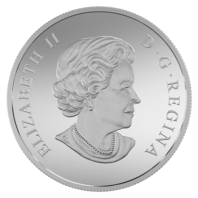2015 $200 For $200 CANADA'S RUGGED MOUNTAINS COIN, 2 Ounces of .9999 Pure Silver w/COA Display Box