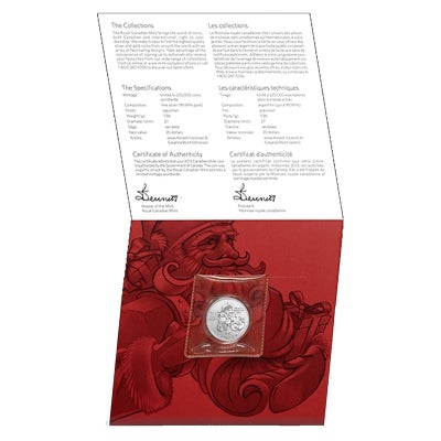 2013 $20 for $20 Pure Silver Coin: CANADA SANTA CLAUS