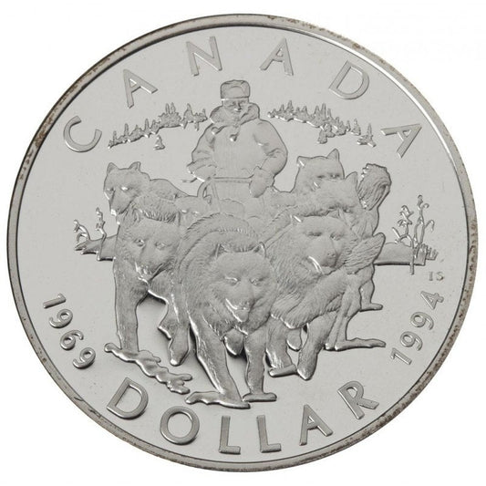1994 Double Dollar 7-Coin Proof Set, Special Edition: THE REMEMBRANCE DOLLAR, and THE RCMP DOG TEAM 25th Anniversary