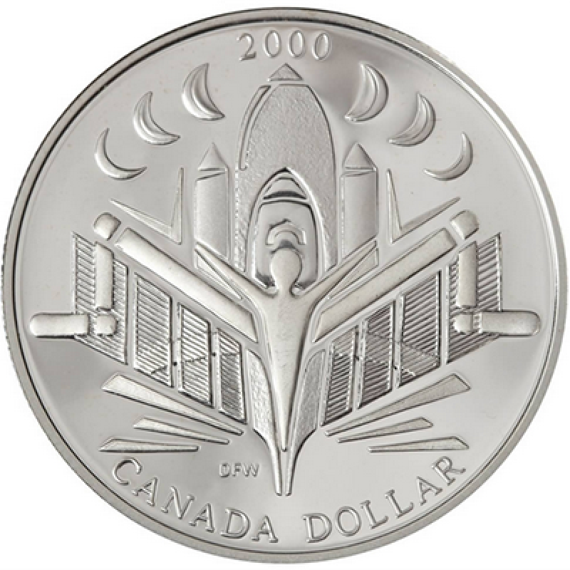 2000 Canadian 8-Coin Silver Proof Double Dollar Set: VOYAGE OF DISCOVERY Silver Dollar