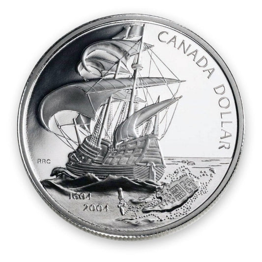 2004 Canadian 8-Coin Silver Proof Double Dollar Set: FIRST FRENCH SETTLEMENT IN NORTH AMERICA 400th Anniversary Silver Dollar