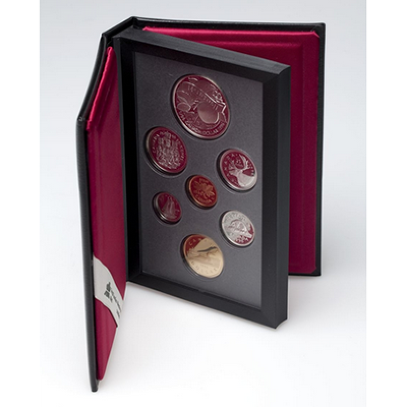 1996 Double Dollar 7-Coin Prestige Set in Fine Silver: McINTOSH APPLE 200th Anniversary