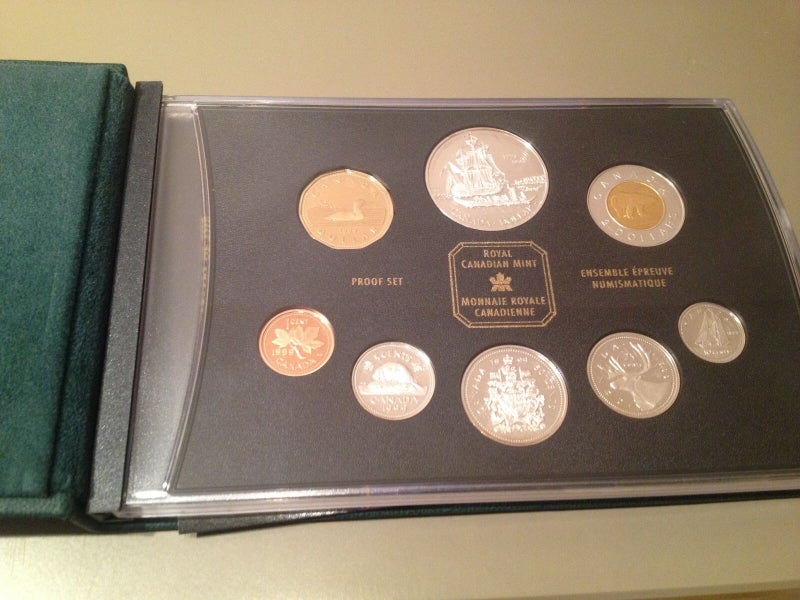 1999 Canadian 8-Coin Double Dollar Silver Proof Set: VOYAGE OF JUAN PEREZ 225th Anniversary