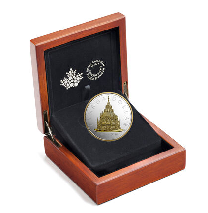 2016 2 oz SILVER Renewed Dollar: CANADA'S PARLIAMENT: An RCM Master's Club Coin Only!