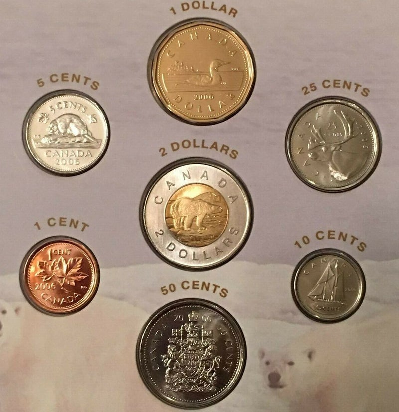 2006 OH! CANADA! 7-Coin Uncirculated Gift Set: THE POLAR BEAR