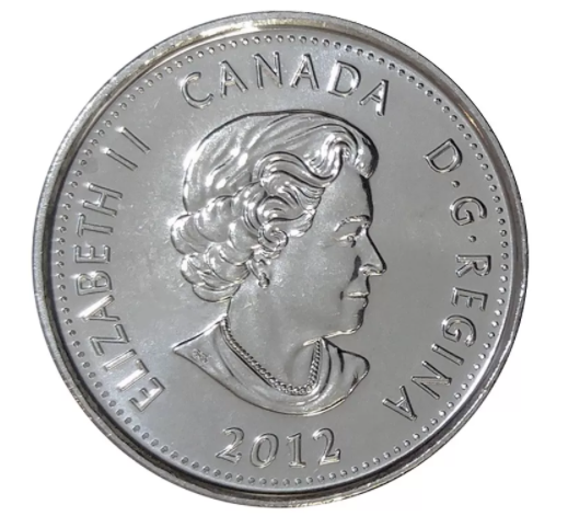 2012 COLOURED TECUMSEH QUARTERS, Part of the Heroes of the War of 1812 series, Sealed pack of 5