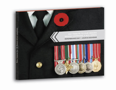 2010 RCM REMEMBRANCE DAY 3-Coin Collector Card, with bonus .25 Cdn Colour Poppy Quarter Included!