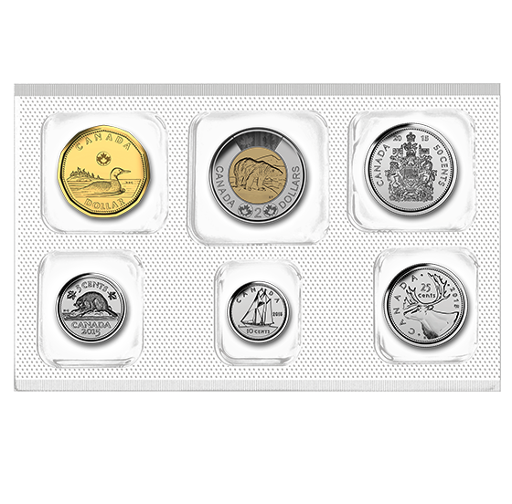 2015 CANADA 6-COIN Uncirculated Gift Set by The Royal Canadian Mint