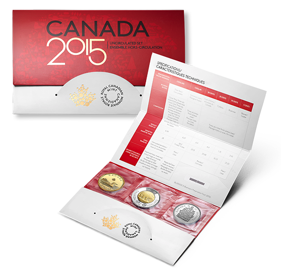 2015 CANADA 6-COIN Uncirculated Gift Set by The Royal Canadian Mint