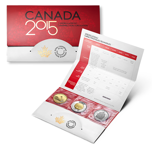 2015 CANADA 6-COIN Uncirculated Gift Set by The Royal Canadian Mint