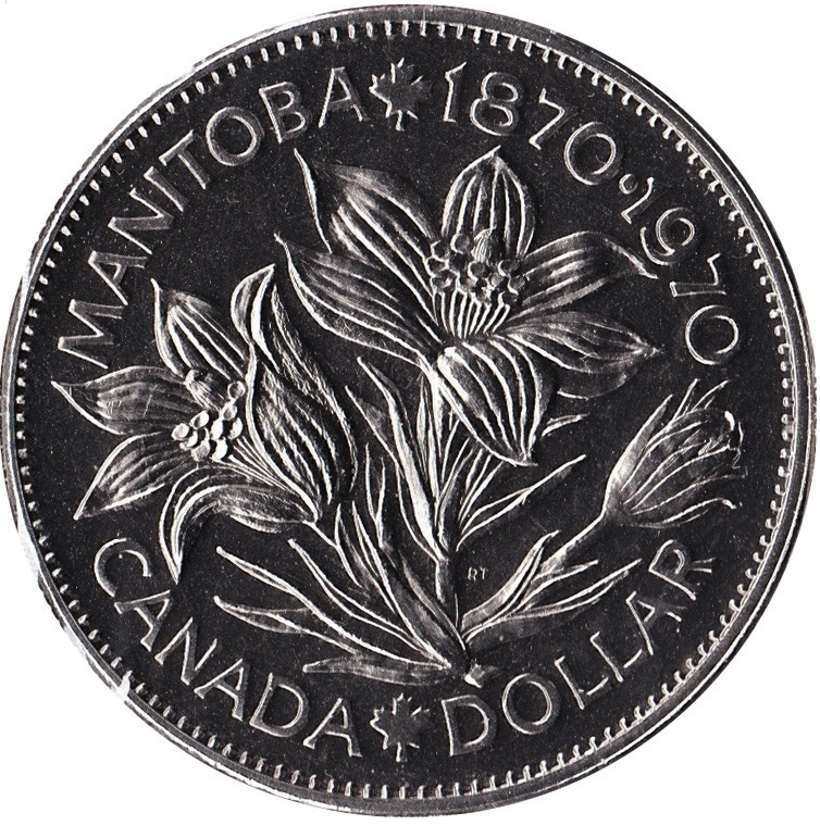 1970 Manitoba Commemorative CDN Dollar Coin from Expo '70 In Osaka, Japan