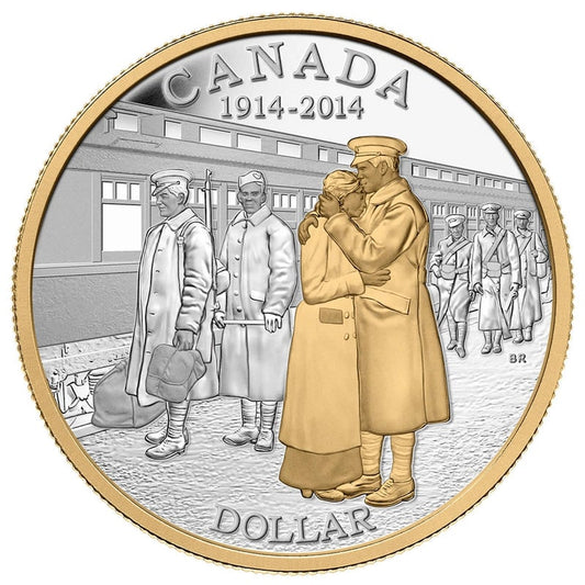2014 Canadian Pure Fine Silver 7-Coin Proof Set: 100th Anniversary of the Declaration of the First World War