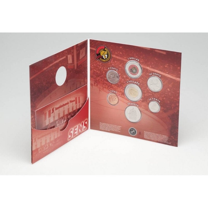 2008 CANADA NHL® OTTAWA SENATORS 7-Coin Commemorative Hockey Gift Set