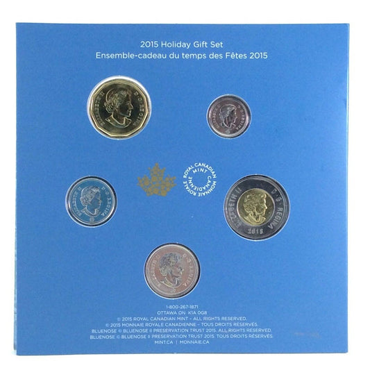 2015 Peace and Joy * Paix et Joie 5-COIN HOLIDAY GIFT SET by The Royal Canadian Mint