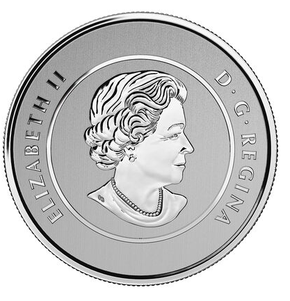 2015 $25 for $25 Pure Silver Coin: CANADA FLAG