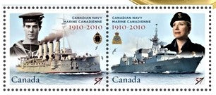2010 ROYAL CANADIAN NAVY 100th Anniversary Coin & Stamp Collector's Tin