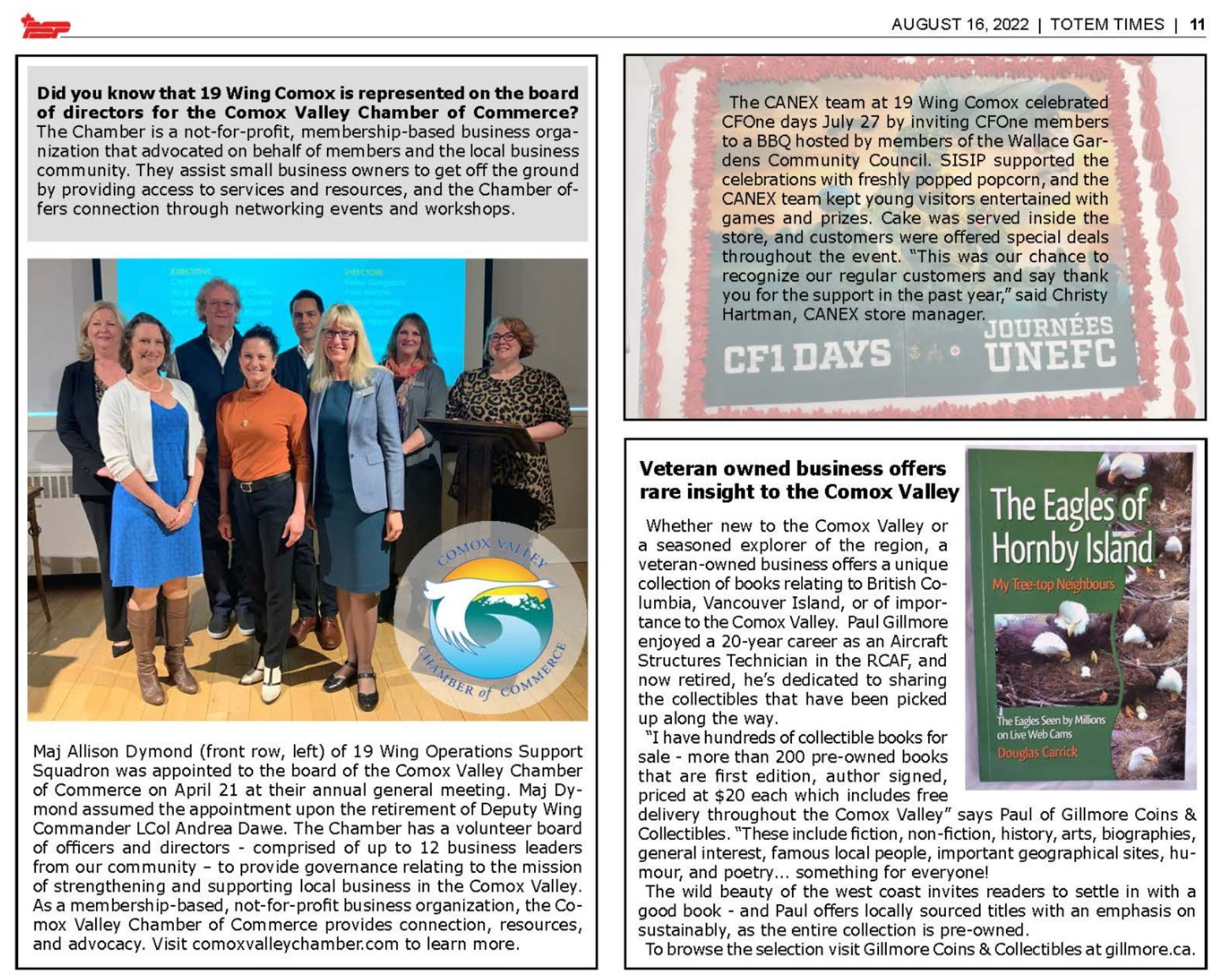 19 WING Comox Totem Times Article about GC&C