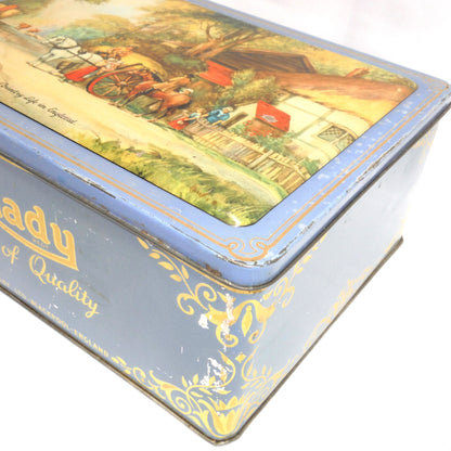 MILADY TOFFEE OF QUALITY, Presents A Large Vintage Tin: 'Country Life in England'