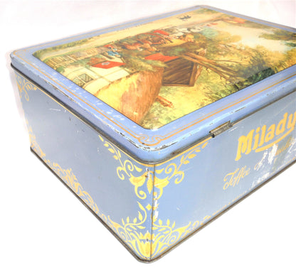 MILADY TOFFEE OF QUALITY, Presents A Large Vintage Tin: 'Country Life in England'