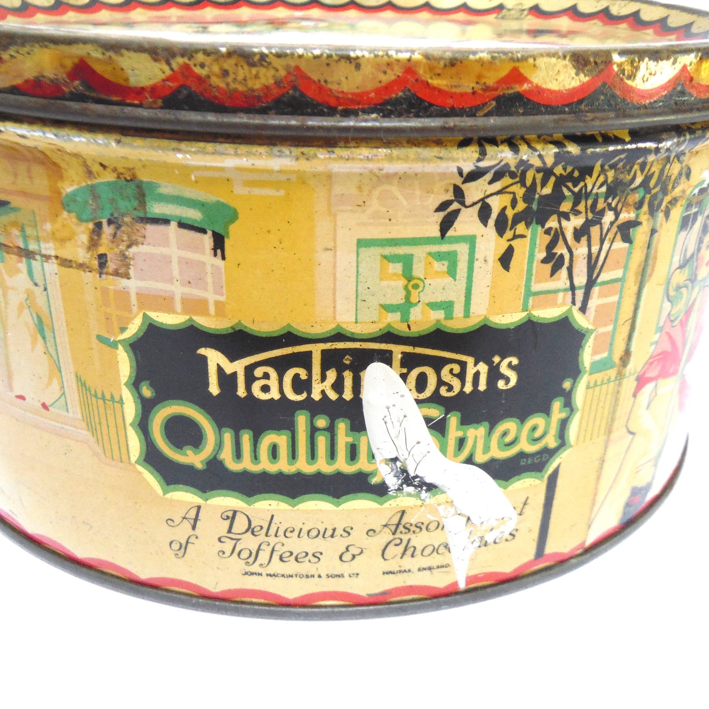 Vintage Toffee & Chocolates Tin by Mackintosh's: 'QUALITY STREET'