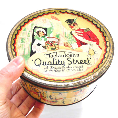 Vintage Toffee & Chocolates Tin by Mackintosh's: 'QUALITY STREET'